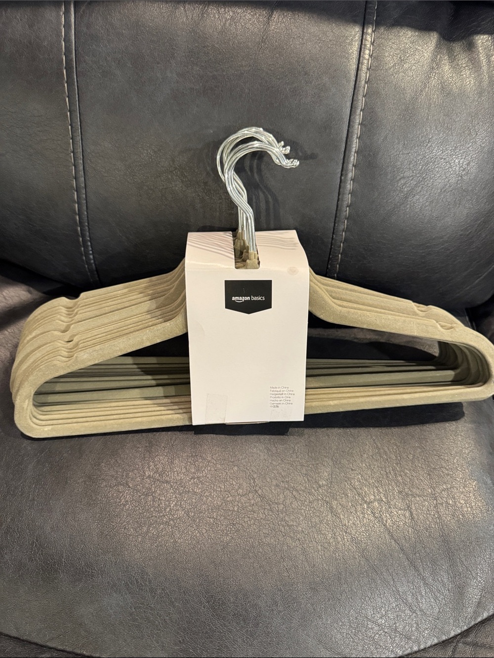 Amazon Non-Slip Velvet Hangers - Taupe